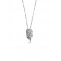 Owl Necklace (small) Silver