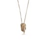 Owl Necklace (small) Yellow Gold